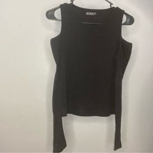 Cotton On Black Cold Shoulder Shirt